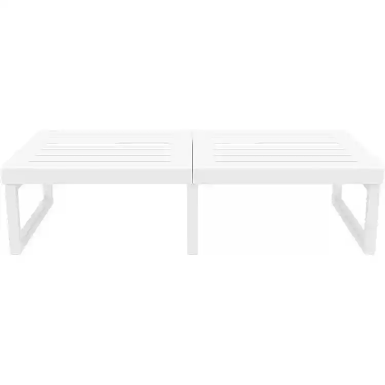 MYKONOS ΤΡΑΠΕΖΙ WHITE 130X65X33εκ. ΠΟΛ/ΝΙΟΥ