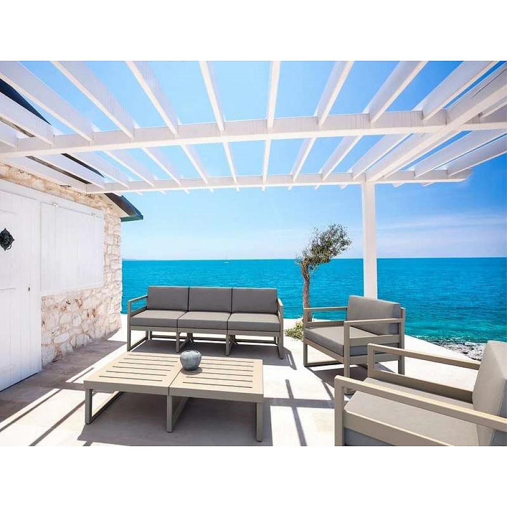 MYKONOS ΤΡΑΠΕΖΙ TAUPE 130X65X33εκ. ΠΟΛ/ΝΙΟΥ MYKONOS ΤΡΑΠΕΖΙ TAUPE 130X65X33εκ. ΠΟΛ/ΝΙΟΥ
