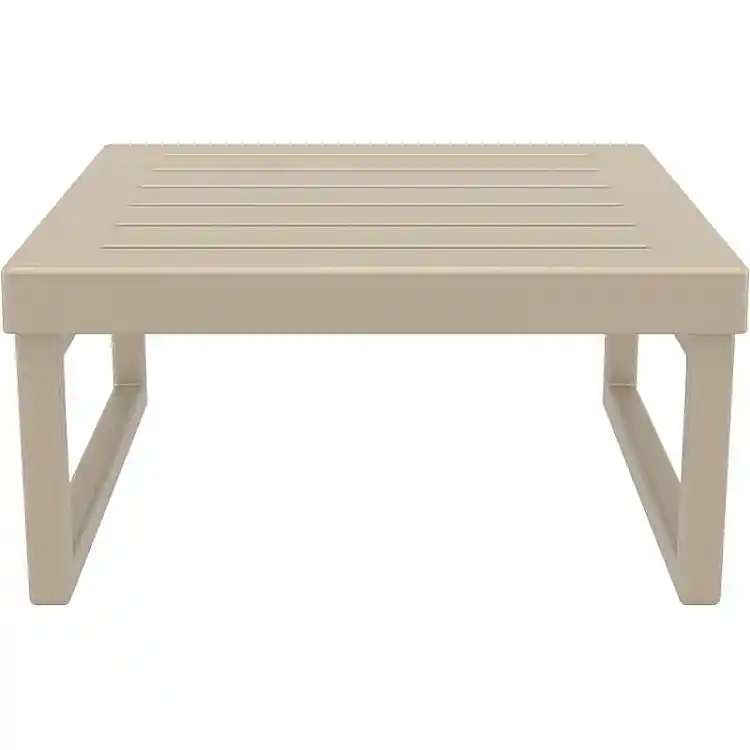 MYKONOS ΤΡΑΠΕΖΙ TAUPE 65X65X33εκ. ΠΟΛ/ΝΙΟΥ