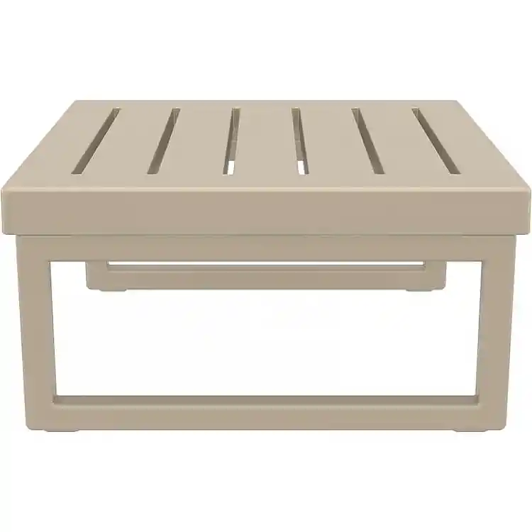 MYKONOS ΤΡΑΠΕΖΙ TAUPE 65X65X33εκ. ΠΟΛ/ΝΙΟΥ