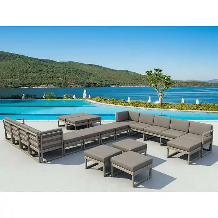 MYKONOS ΤΡΑΠΕΖΙ TAUPE 65X65X33εκ. ΠΟΛ/ΝΙΟΥ