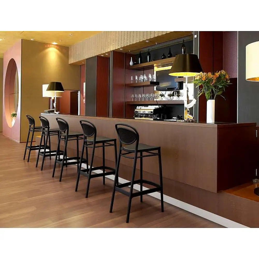 MARCEL 75εκ. ΣΚΑΜΠΟ BLACK ΠΟΛ/ΝΙΟΥ 45Χ52Χ106εκ.