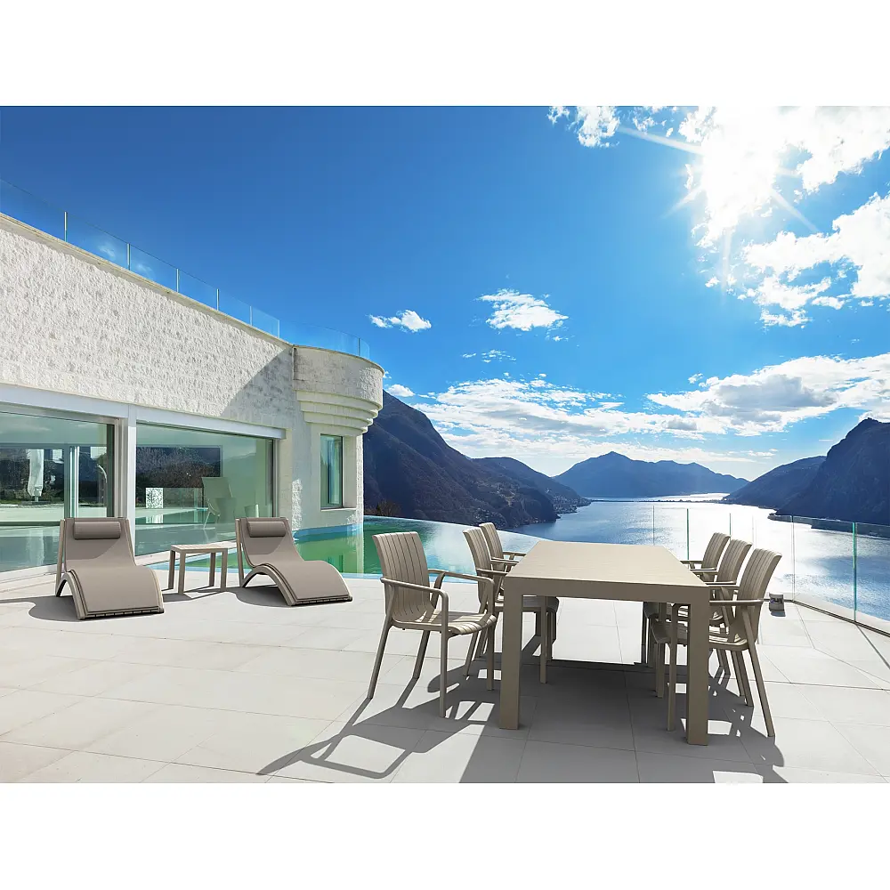 VEGAS TAUPE 100X180/220Χ75εκ. ΕΠΕΚΤ.ΤΡΑΠΕΖΙ ΠΟΛ/ΝΙΟΥ VEGAS TAUPE 100X180/220Χ75εκ. ΕΠΕΚΤ.ΤΡΑΠΕΖΙ ΠΟΛ/ΝΙΟΥ