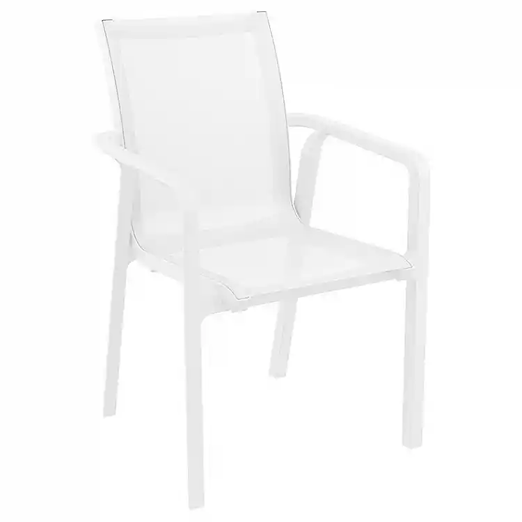 Σετ Τραπεζαρίας 7τμχ Air Pacific White 180X90X74εκ.