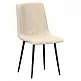 Καρέκλα Τραπεζαρίας 4τμχ Dora Beige Ύφασμα 45x53x48-86εκ.