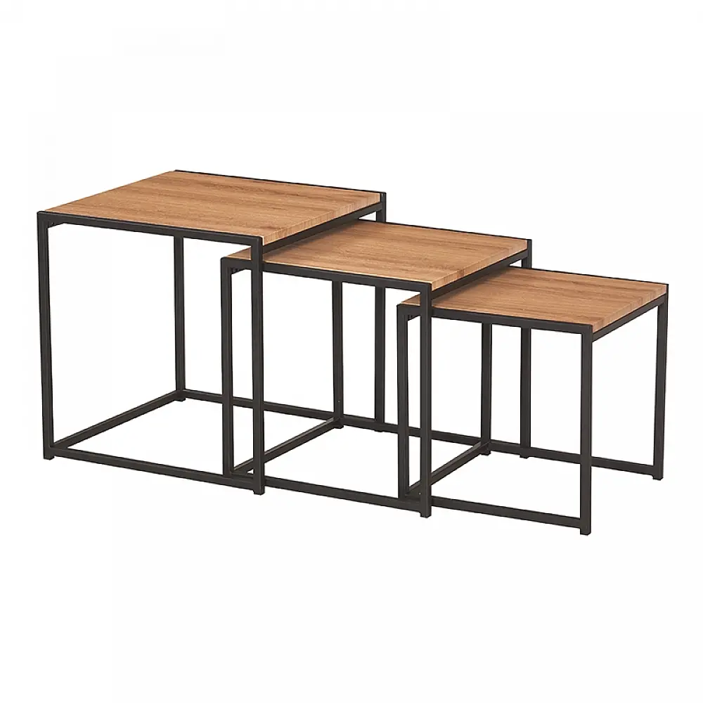 ALBA SET 3 ΤΜΧ ΤΡΑΠΕΖΑΚΙΑ OAK GRAIN ALBA SET 3 ΤΜΧ ΤΡΑΠΕΖΑΚΙΑ OAK GRAIN