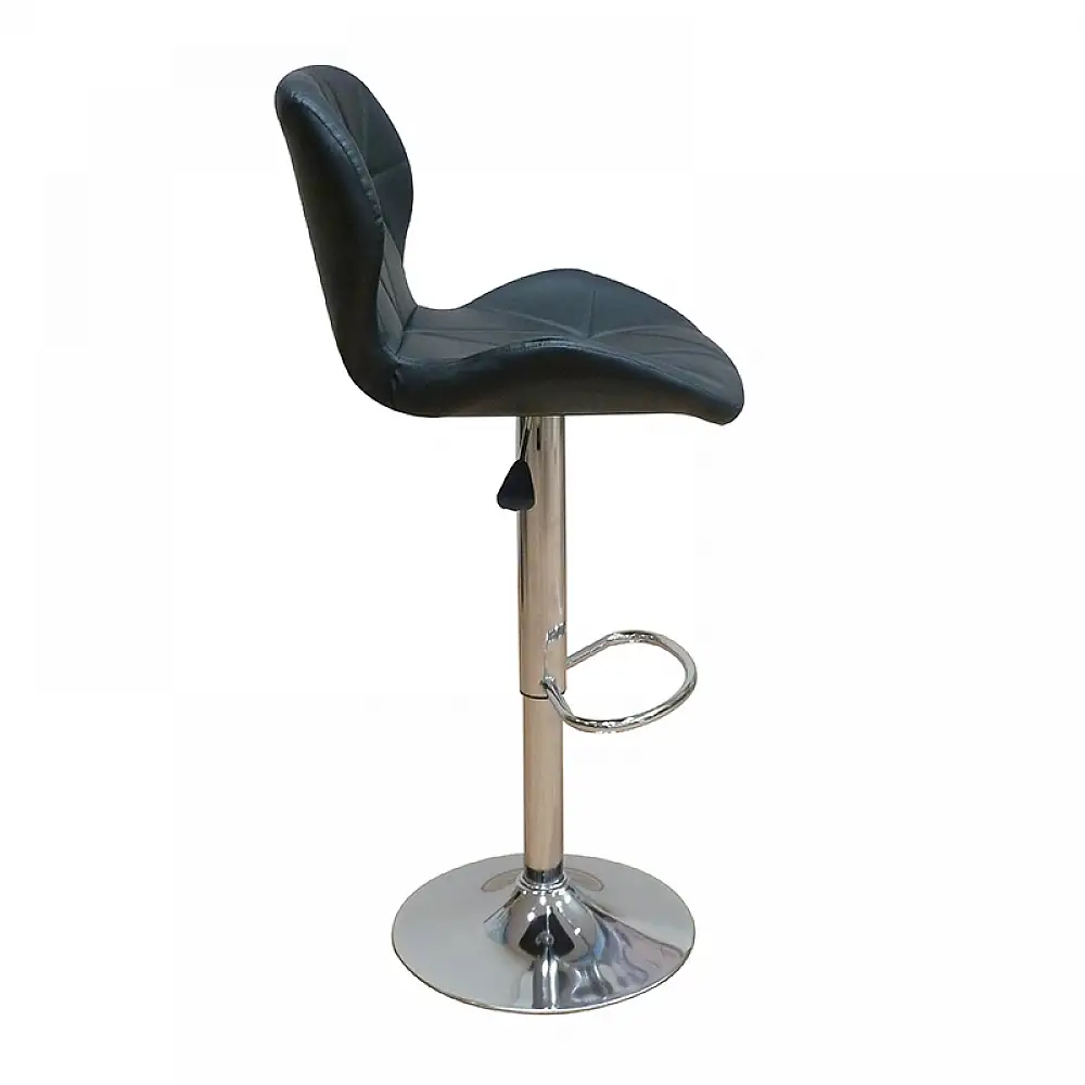 Σκαμπό Μπάρ 2τμχ Bar91 Black Pu 48x49x109εκ.