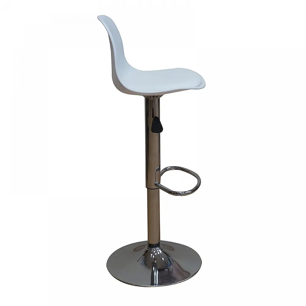 Σκαμπό Μπάρ 2τμχ Bar92 White Pu/Pp 37x33x102εκ.