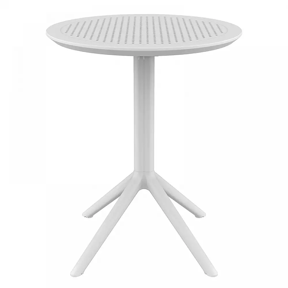 SKY WHITE Φ60X74εκ. ΤΡΑΠΕΖΙ ΠΤΥΣ/ΝΟ ΠΟΛ/ΝΙΟΥ