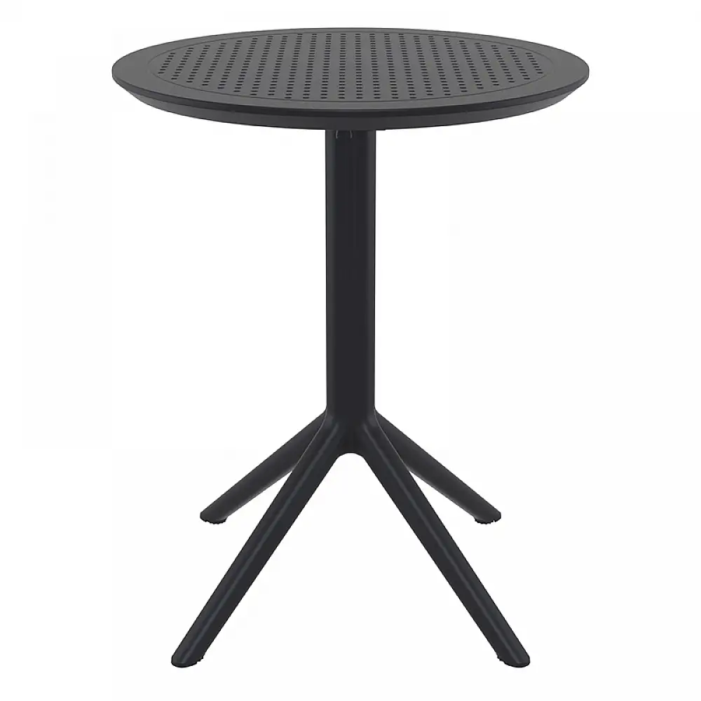 SKY BLACK Φ60X74εκ. ΤΡΑΠΕΖΙ ΠΤΥΣ/ΝΟ ΠΟΛ/ΝΙΟΥ