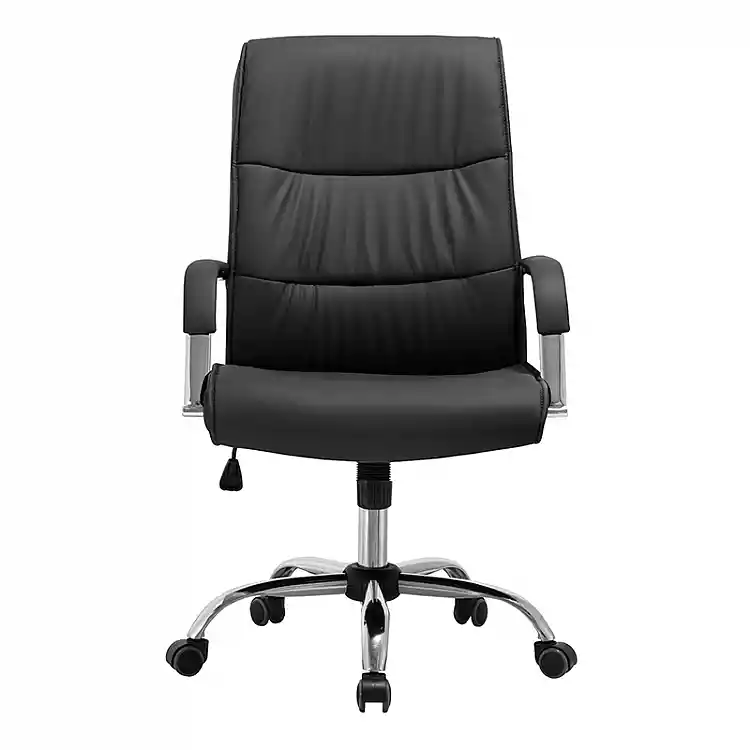 A3650 ΜΑΥΡΗ ΠΟΛΥΘΡΟΝΑ ΓΡΑΦΕΙΟΥ 59.5X68X44-101/54-110εκ.