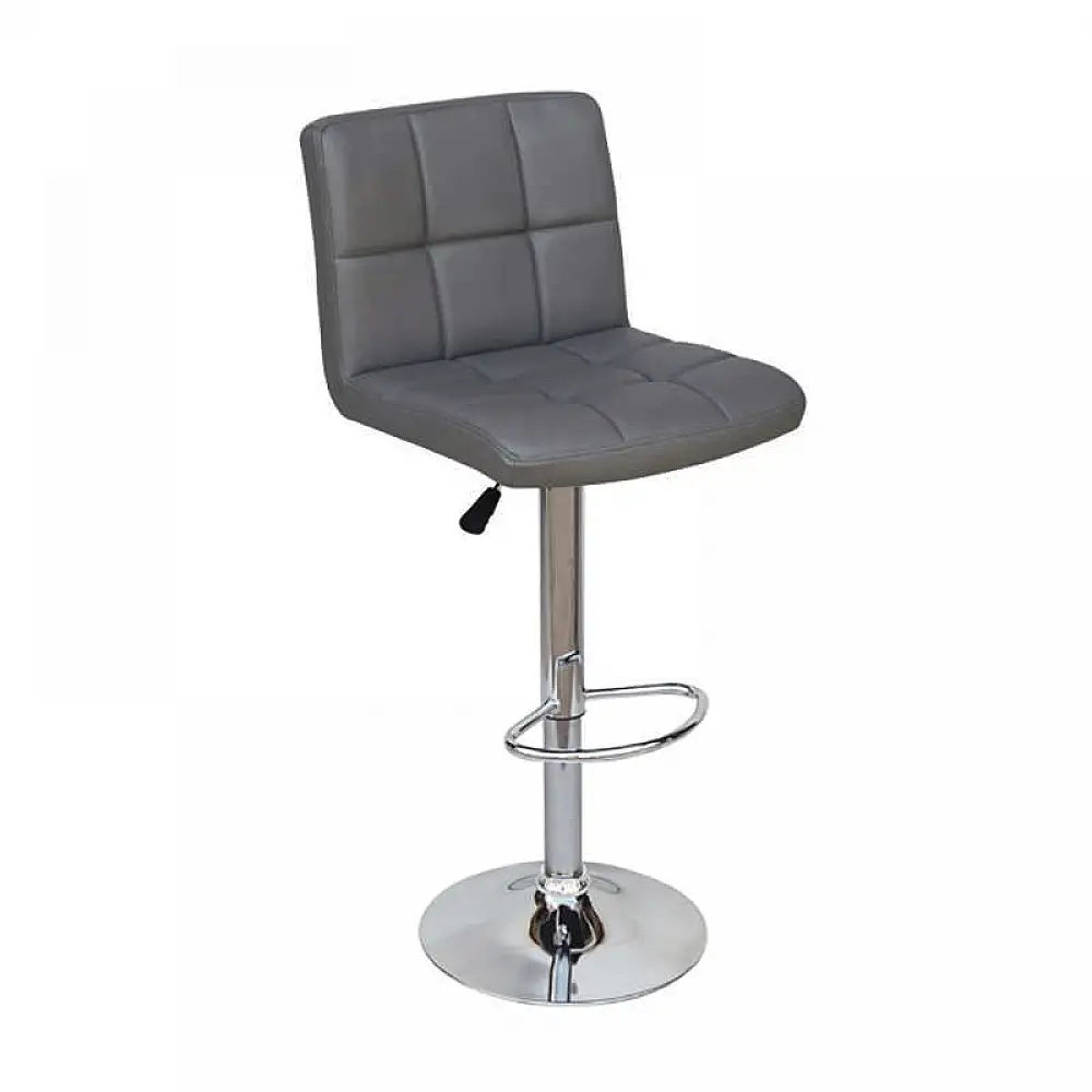 BAR40 GREY PU(Σ2)ΣKAMΠO ΜΕ ΑΜΟΡΤΙΣΕΡ 43X52X113εκ.