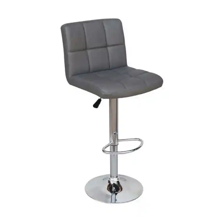 BAR40 GREY PU(Σ2)ΣKAMΠO ΜΕ ΑΜΟΡΤΙΣΕΡ 43X52X113εκ.