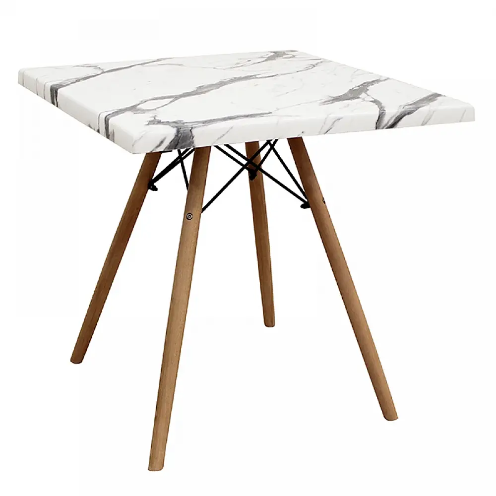 RANDY WERZALIT 70Χ70Χ73εκ. ΜΑΡΜΑΡΟ CARRARA