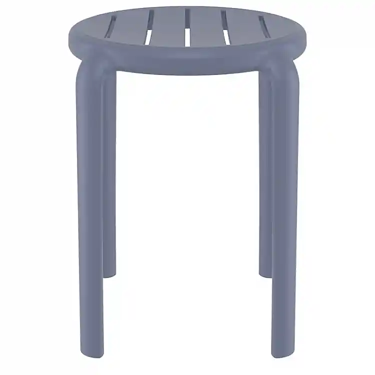 TOM 45εκ. ΣΚΑΜΠΟ DARK GREY ΠΟΛ/ΝΙΟΥ 34X34X45εκ.