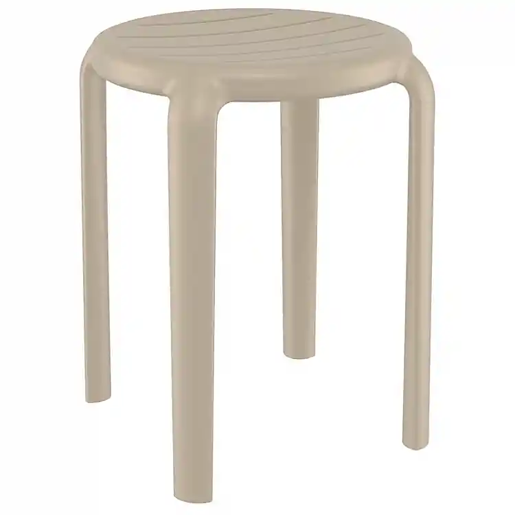 TOM 45εκ. TAUPE ΣΚΑΜΠΟ ΠΟΛ/ΝΙΟΥ 34X34X45εκ.