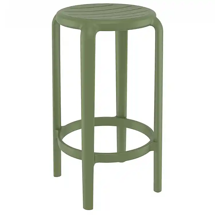 TOM 65εκ. ΣΚΑΜΠΟ OLIVE GREEN ΠΟΛ/ΝΙΟΥ 36X36X65εκ.