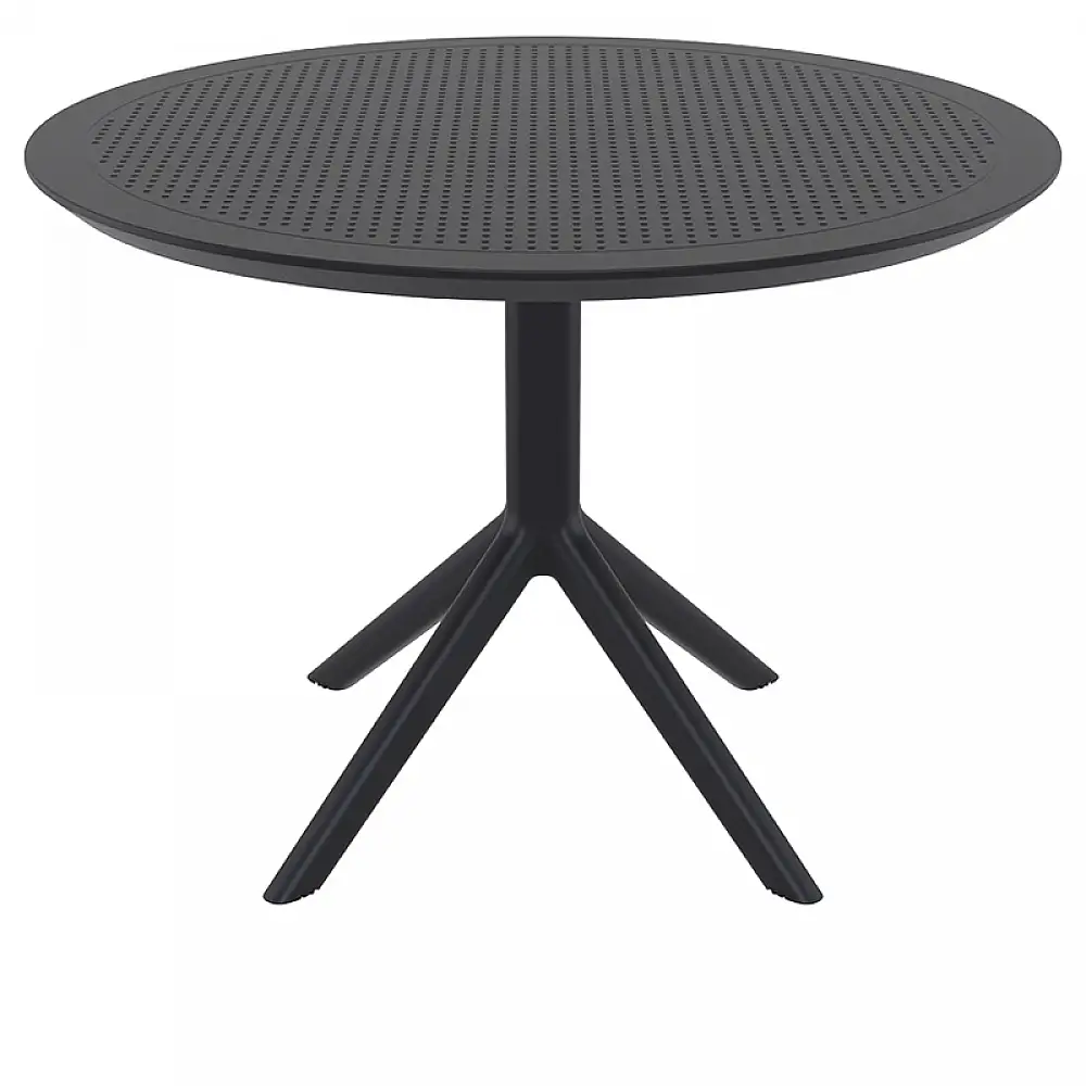 SKY BLACK Φ105X74εκ. ΤΡΑΠΕΖΙ ΠΟΛ/ΝΙΟΥ