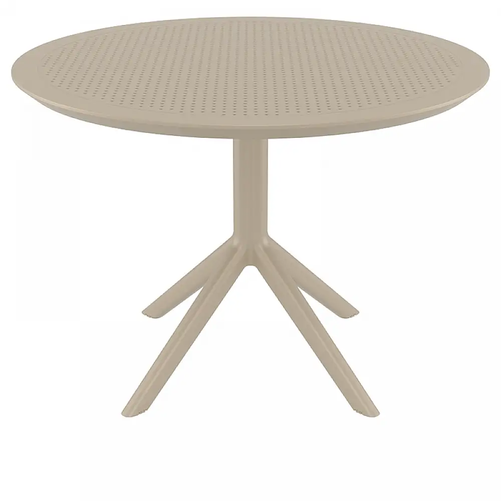 SKY TAUPE Φ105X74εκ. ΤΡΑΠΕΖΙ ΠΟΛ/ΝΙΟΥ