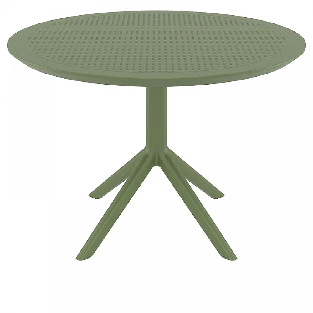 SKY OLIVE GREEN Φ105X74εκ. ΤΡΑΠΕΖΙ ΠΟΛ/ΝΙΟΥ