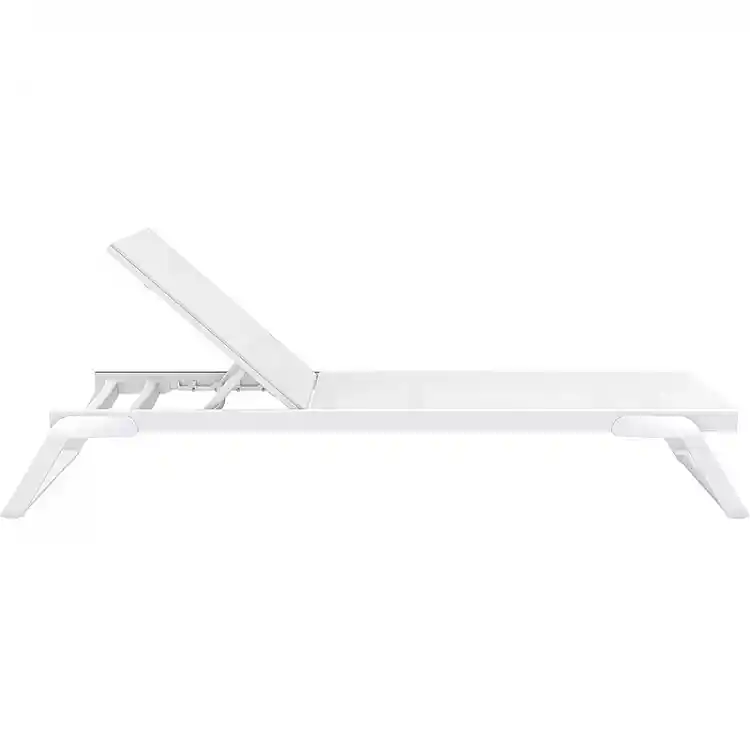 TROPIC ΞΑΠΛΩΣΤΡΑ WHITE/WHITE ΑΛΟΥΜ-ΠΟΛ/ΝΙΟΥ 210X72X31εκ.