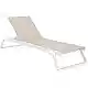 TROPIC ΞΑΠΛΩΣΤΡΑ WHITE/TAUPE ΑΛΟΥΜ-ΠΟΛ/ΝΙΟΥ 210X72X31εκ.
