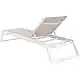 TROPIC ΞΑΠΛΩΣΤΡΑ WHITE/TAUPE ΑΛΟΥΜ-ΠΟΛ/ΝΙΟΥ 210X72X31εκ.