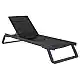 TROPIC ΞΑΠΛΩΣΤΡΑ DARK GREY/BLACK ΑΛΟΥΜ-ΠΟΛ/ΝΙΟΥ 210X72X31εκ.