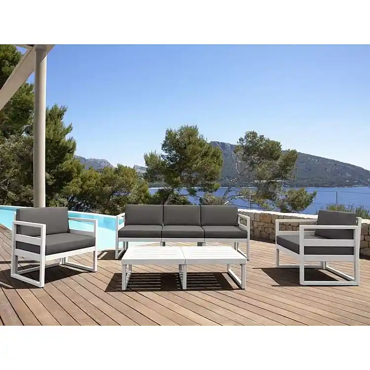 MYKONOS ΜΑΞΙΛΑΡΙ ΠΛΑΤΗΣ DARK GREY 65Χ35Χ16/9εκ.