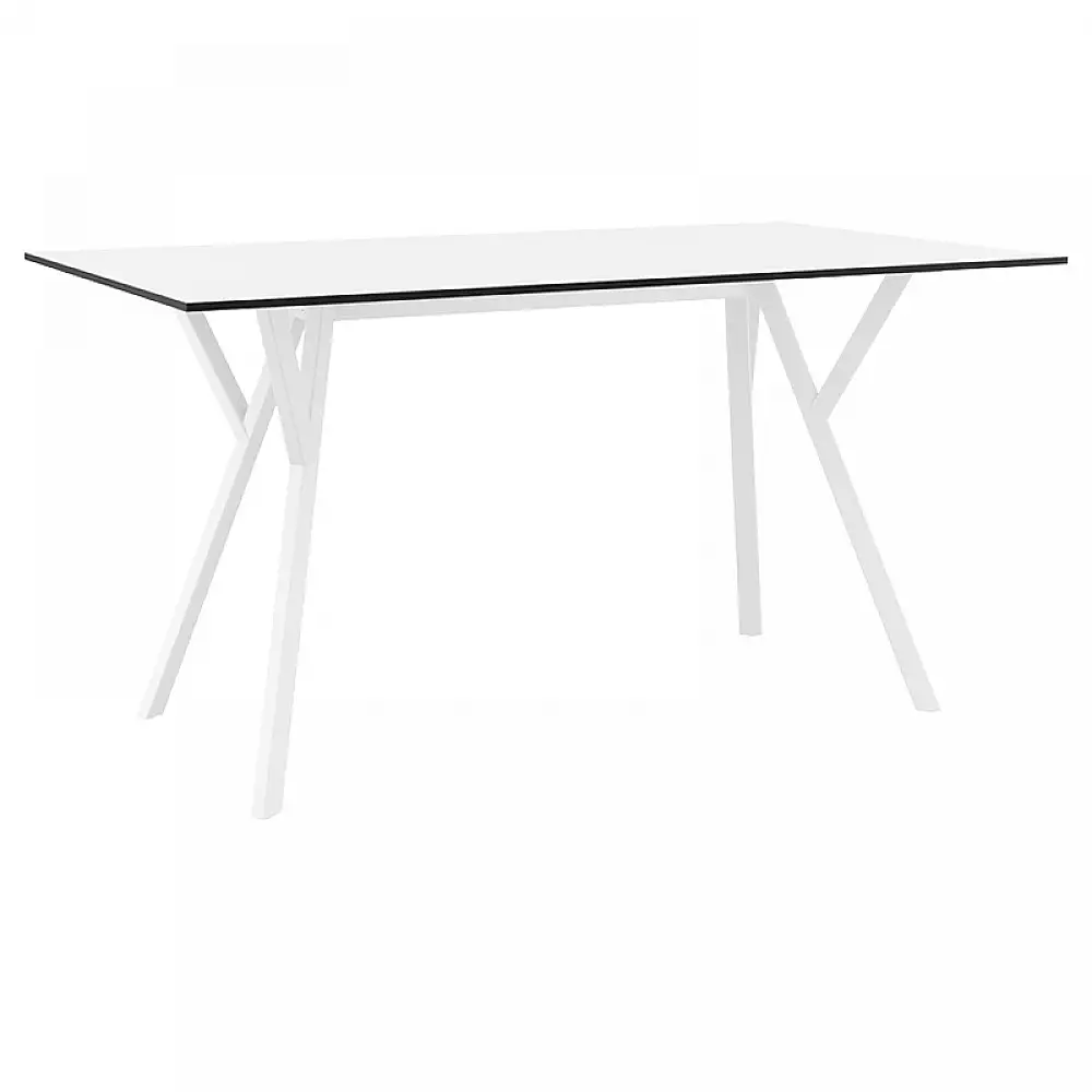 MAX ΤΡΑΠΕΖΙ 140X80Χ74εκ. WHITE LAMINATE 12mm