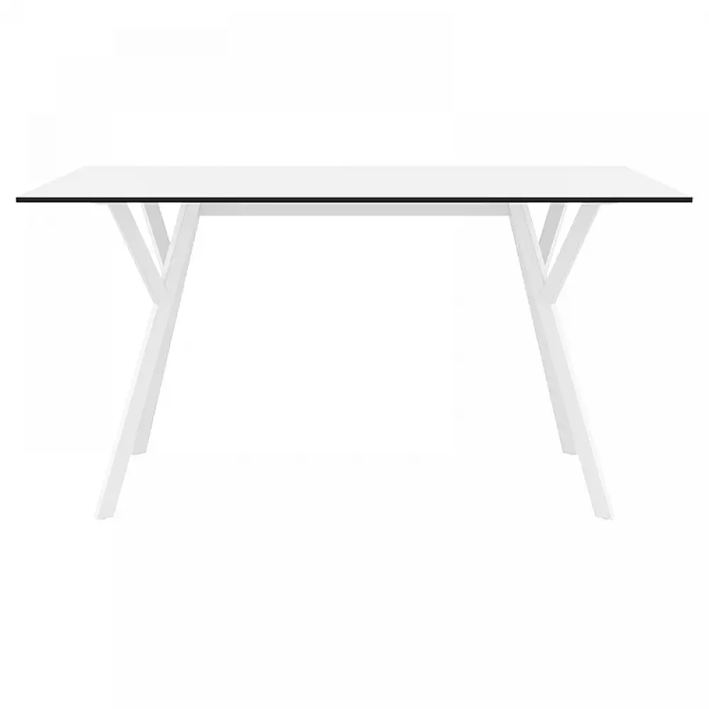 MAX ΤΡΑΠΕΖΙ 140X80Χ74εκ. WHITE LAMINATE 12mm