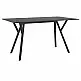 MAX ΤΡΑΠΕΖΙ 140X80Χ74εκ. BLACK LAMINATE 12mm