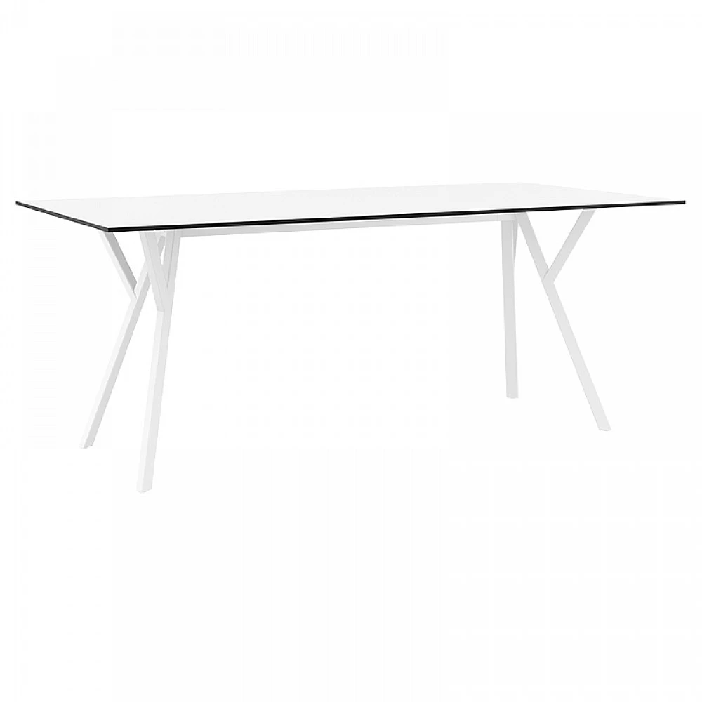 MAX ΤΡΑΠΕΖΙ 180X90Χ74εκ. WHITE LAMINATE 12mm