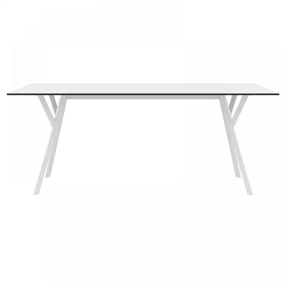 MAX ΤΡΑΠΕΖΙ 180X90Χ74εκ. WHITE LAMINATE 12mm