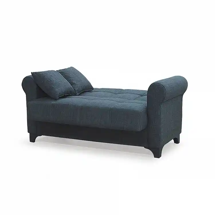AZUR DARK GREY ΥΦΑΣΜΑ 2ΘΕΣΙΟΣ ΚΑΝΑΠΕΣ/ΚΡΕΒΑΤΙ ΜΕ ΑΠΟΘ.ΧΩΡΟ 150Χ80Χ75εκ.