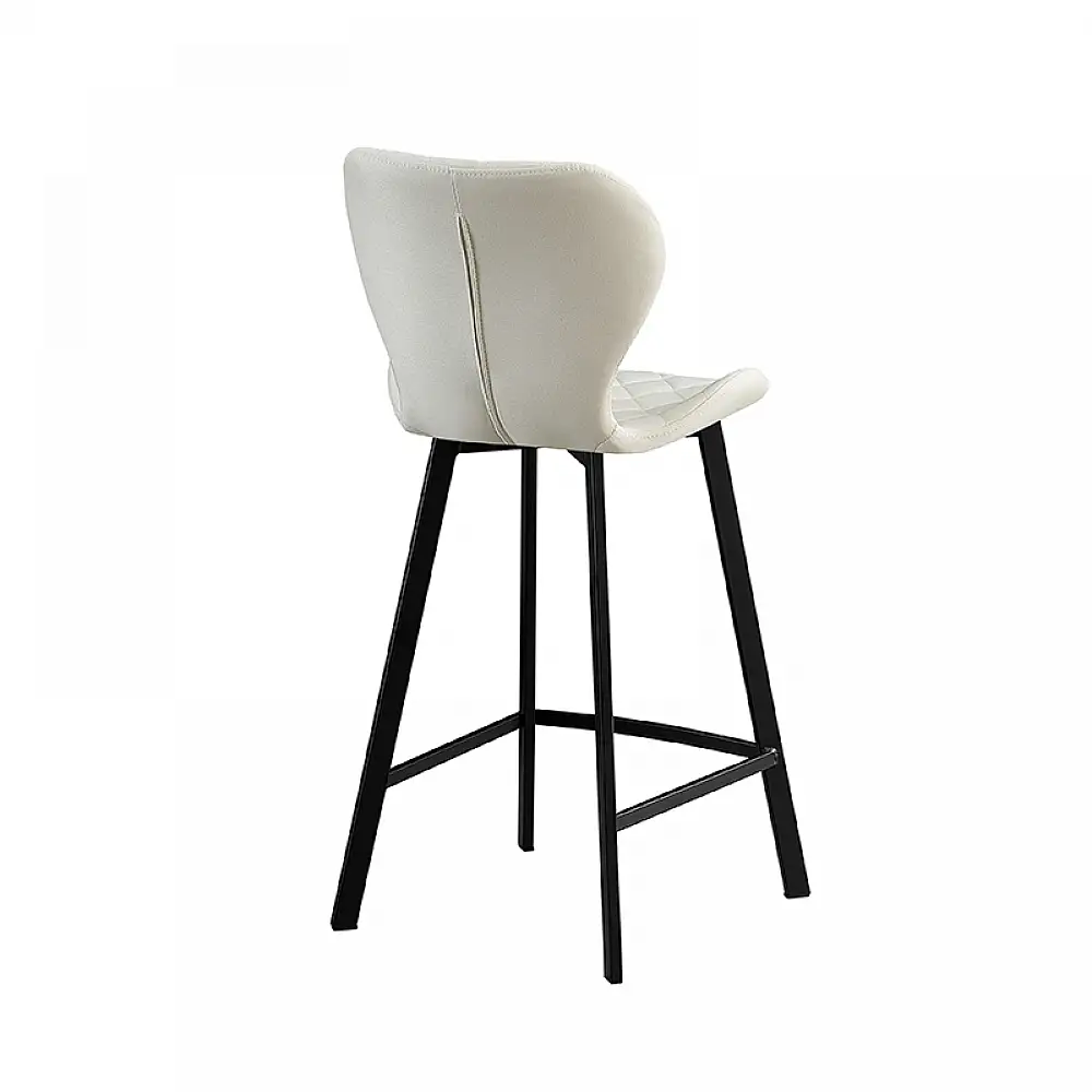 MARTIN OFF WHITE ΥΦΑΣΜΑ(Σ2)66εκ. ΣΚΑΜΠΟ ΜΕΤΑΛΛΙΚΟ 45X49X66-98εκ.