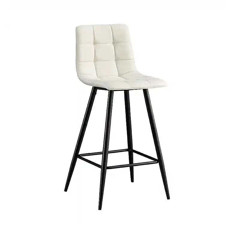 NORA OFF WHITE ΥΦΑΣΜΑ(Σ4)72εκ. ΣΚΑΜΠΟ ΜΕΤΑΛΛΙΚΟ 47X49X72-104εκ.
