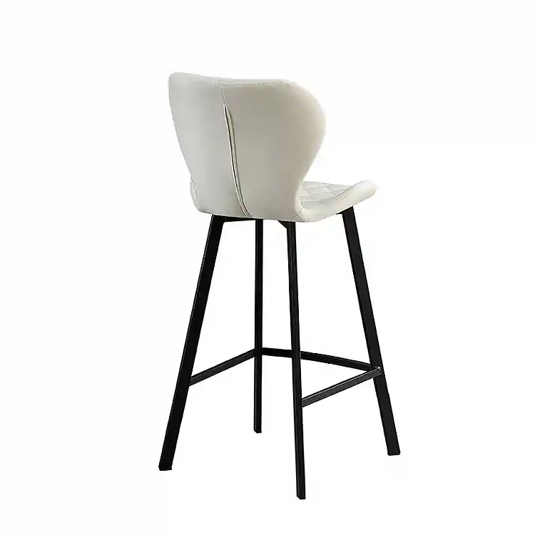 MARTIN OFF WHITE ΥΦΑΣΜΑ(Σ2)73εκ.ΣΚΑΜΠΟ ΜΕΤΑΛΛΙΚΟ 45X49X73-106εκ.