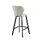 MARTIN OFF WHITE ΥΦΑΣΜΑ(Σ2)73εκ.ΣΚΑΜΠΟ ΜΕΤΑΛΛΙΚΟ 45X49X73-106εκ.