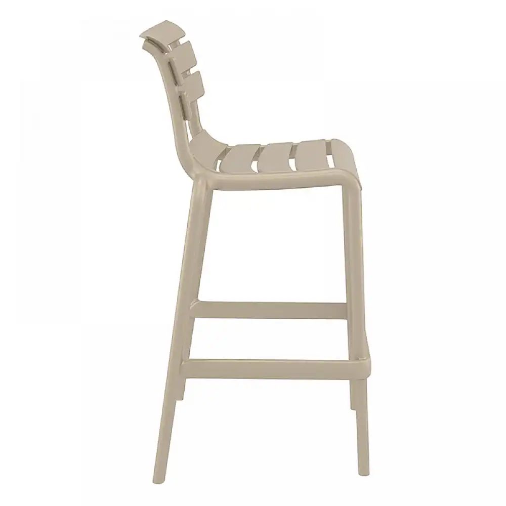 HELEN 75εκ. ΣΚΑΜΠΟ TAUPE ΠΟΛ/ΝΙΟΥ 53X55X105εκ.