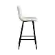 Σκαμπό Μπάρ 4τμχ Nora Off White Ύφασμα 47x49x72-104εκ.