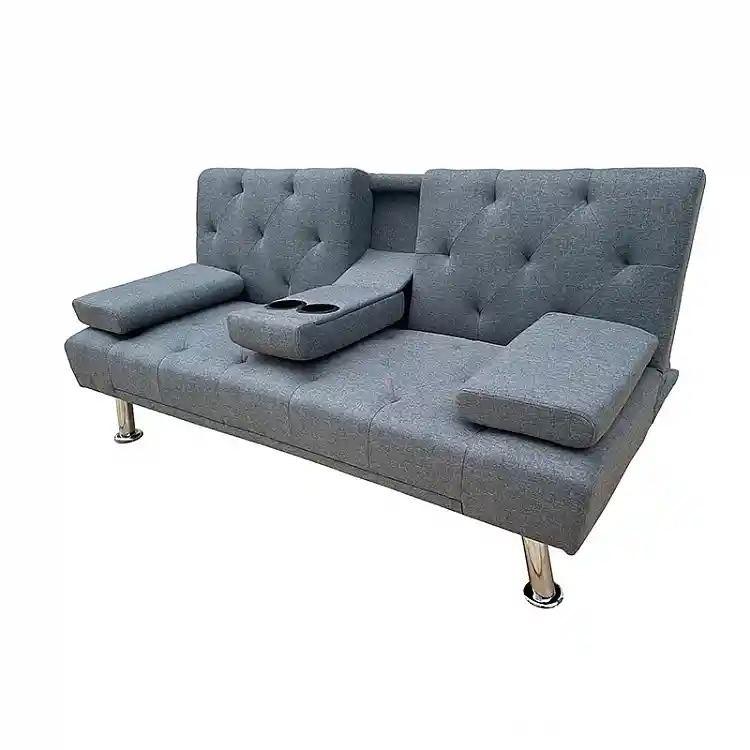 REST GREY ΥΦΑΣΜΑ ΚΑΝΑΠΕΣ-ΚΡΕΒΑΤΙ 168X88X79εκ.