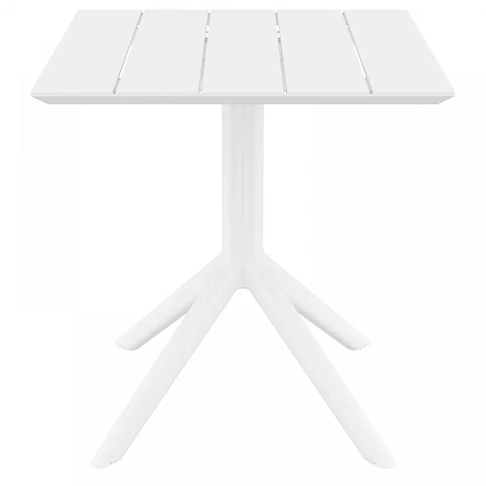 PARIS WHITE 70X70X74εκ. ΤΡΑΠΕΖΙ ΠΟΛ/ΝΙΟΥ