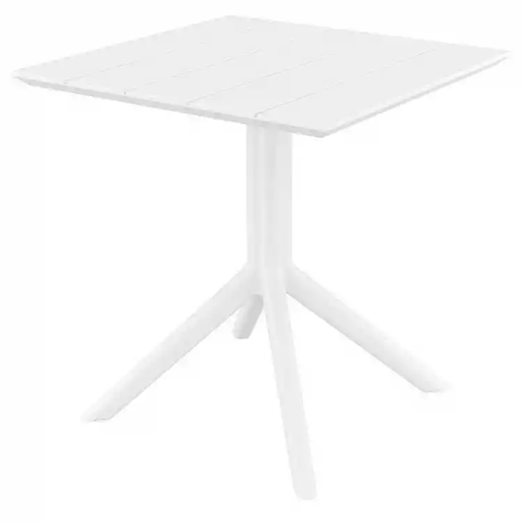 PARIS WHITE 70X70X74εκ. ΤΡΑΠΕΖΙ ΠΟΛ/ΝΙΟΥ