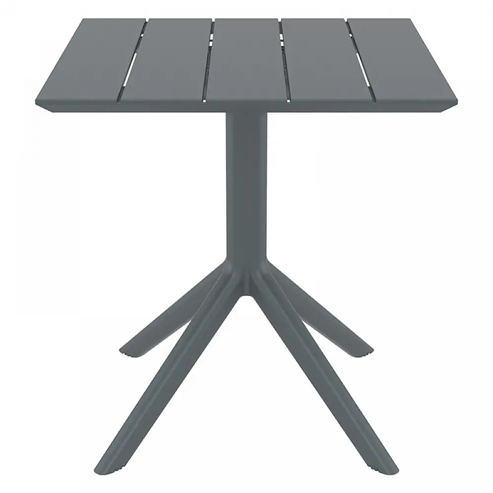 PARIS DARK GREY 70X70X74εκ. ΤΡΑΠΕΖΙ ΠΟΛ/ΝΙΟΥ