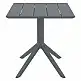 PARIS DARK GREY 70X70X74εκ. ΤΡΑΠΕΖΙ ΠΟΛ/ΝΙΟΥ