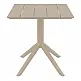 PARIS TAUPE 70X70X74εκ. ΤΡΑΠΕΖΙ ΠΟΛ/ΝΙΟΥ