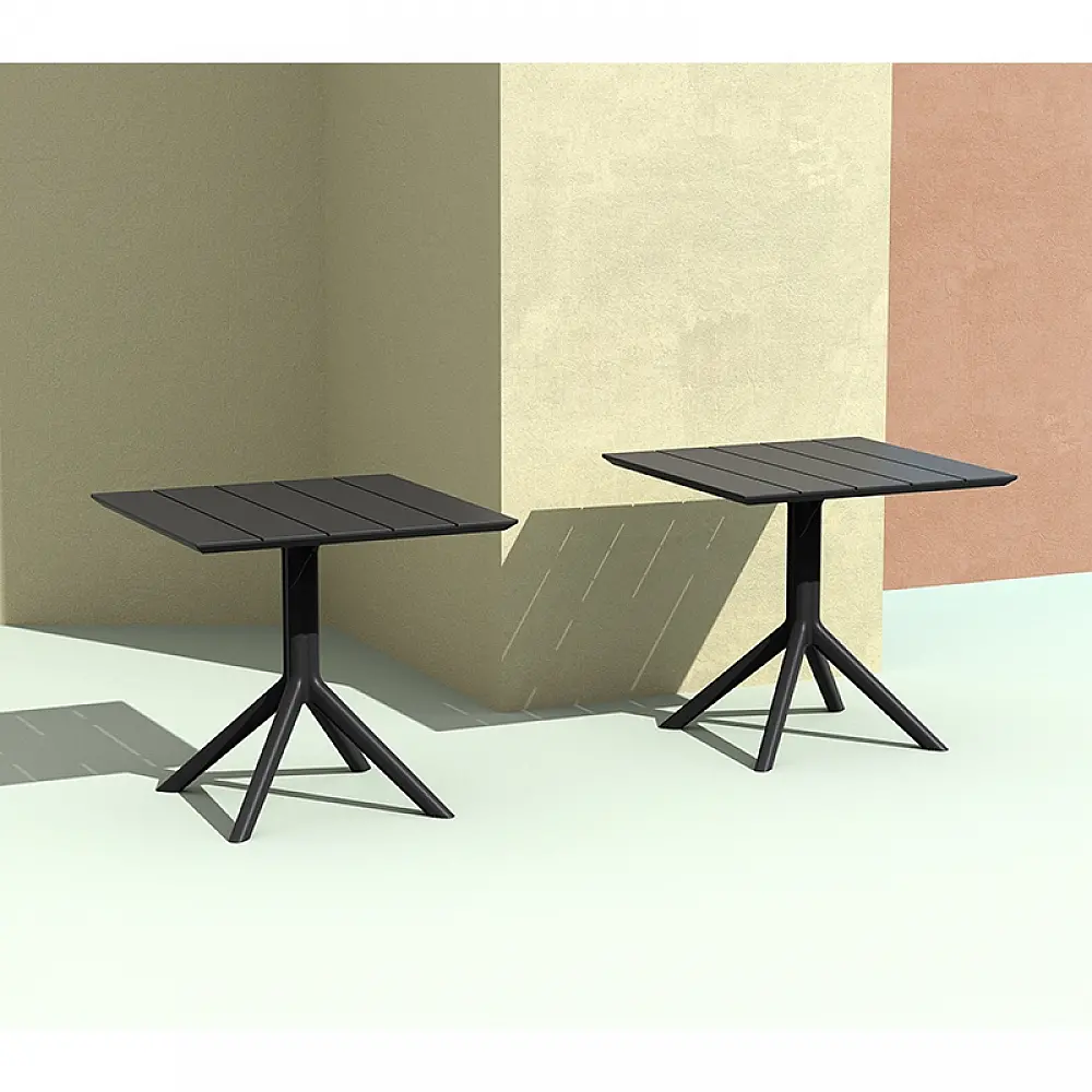 PARIS BLACK 80X80X74εκ. ΤΡΑΠΕΖΙ ΠΟΛ/ΝΙΟΥ PARIS BLACK 80X80X74εκ. ΤΡΑΠΕΖΙ ΠΟΛ/ΝΙΟΥ