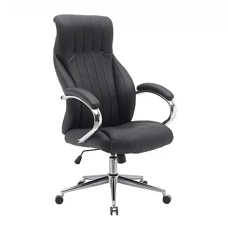 A8960 ΜΑΥΡΗ ΠΟΛΥΘΡΟΝΑ ΓΡΑΦΕΙΟΥ 65X72X49-120/58-129εκ.