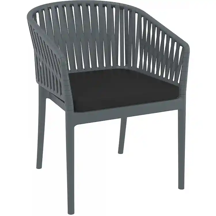 PORTOFINO ΜΑΞΙΛΑΡΙ ΚΑΘΙΣΜΑΤΟΣ BLACK 48X50X5εκ.
